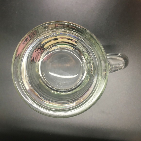 Vintage Mickey Mouse Tall Glass Mug Cup with Handle Marked Disney - Picture 9 of 12